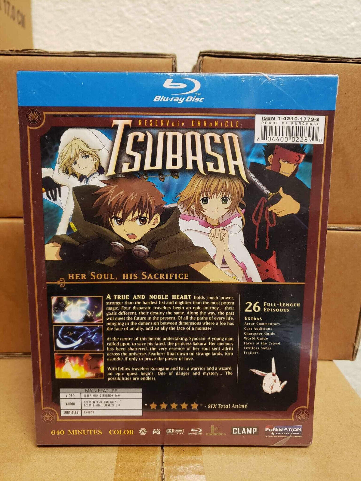 Tsubasa: Season One (Blu-ray Disc, 2009, 3-Disc Set)  Sealed