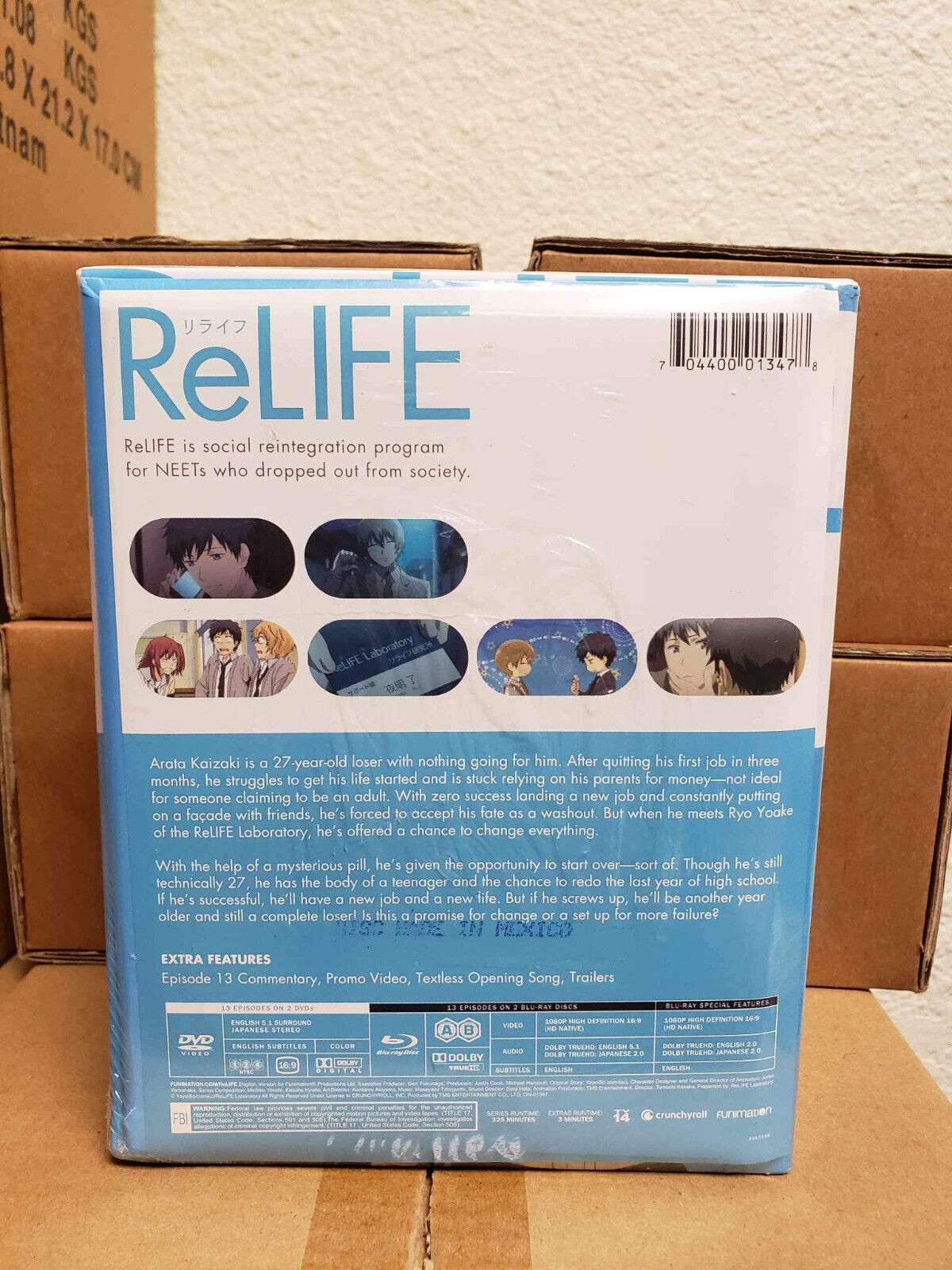 ReLIFE Season One: Episodes 1-13 Limited Edition (BD/DVD, 2017, 4-Disc