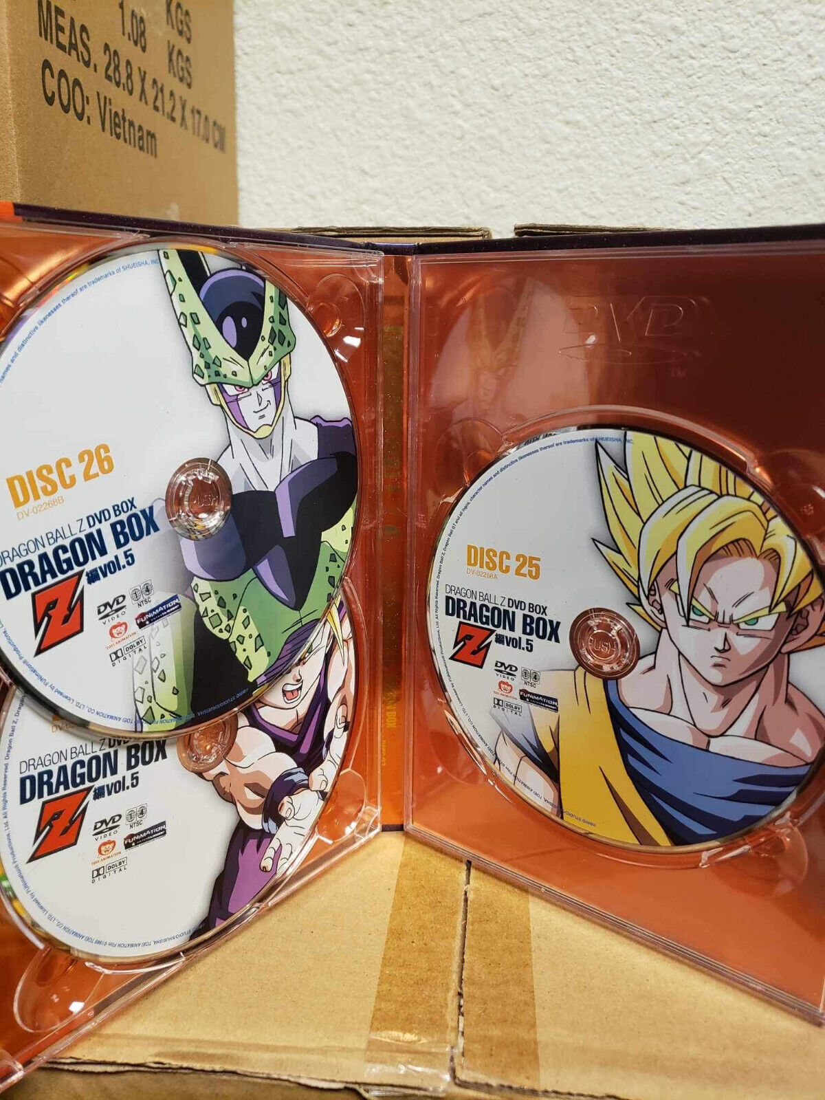 Dragon Ball Z DVD Dragon Box 5 episodes 169-209 RARE BOX SET