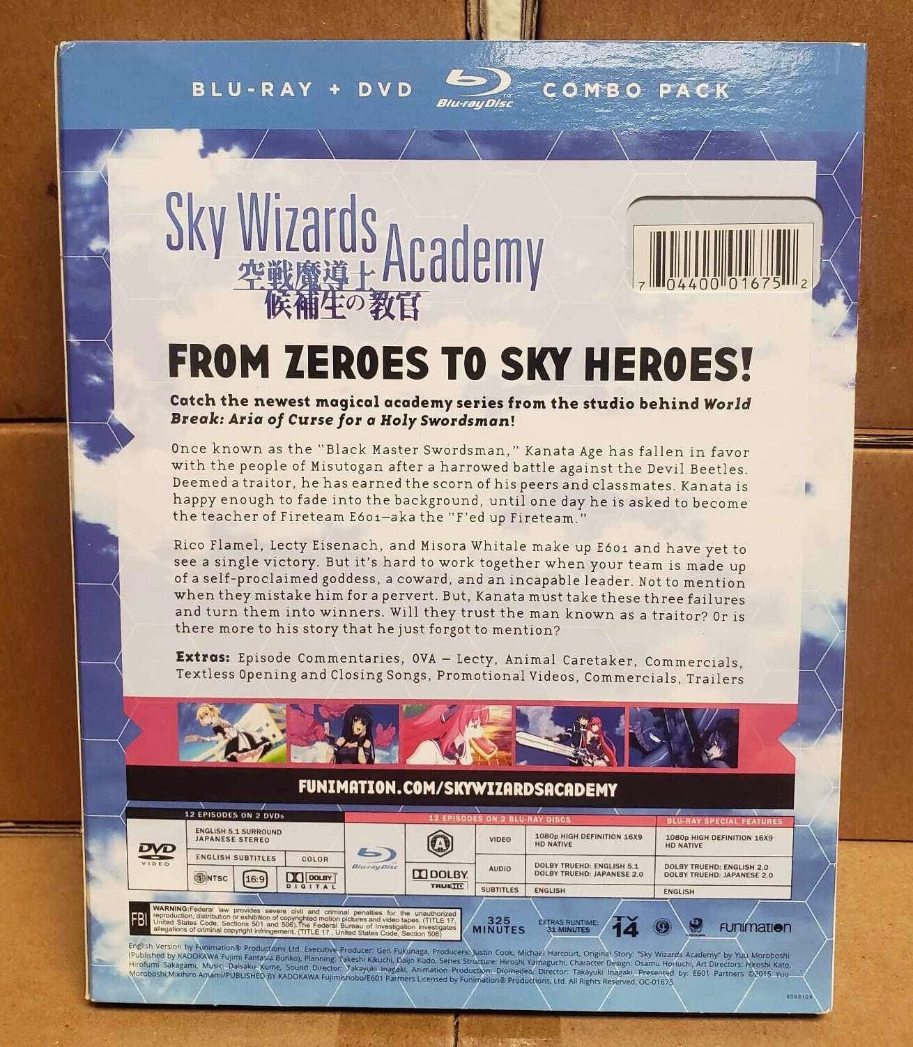 Sky Wizards Academy: The Complete Series (Blu-ray/DVD, 2016, 4-Disc Set)