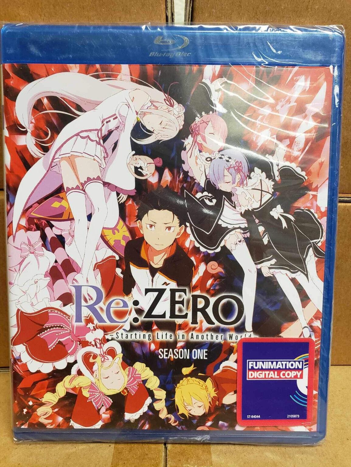 RE: Zero Season 1 (Blu-ray, 2020, 4-Disc) NEW anime Sean Chiplock Kayli Mills