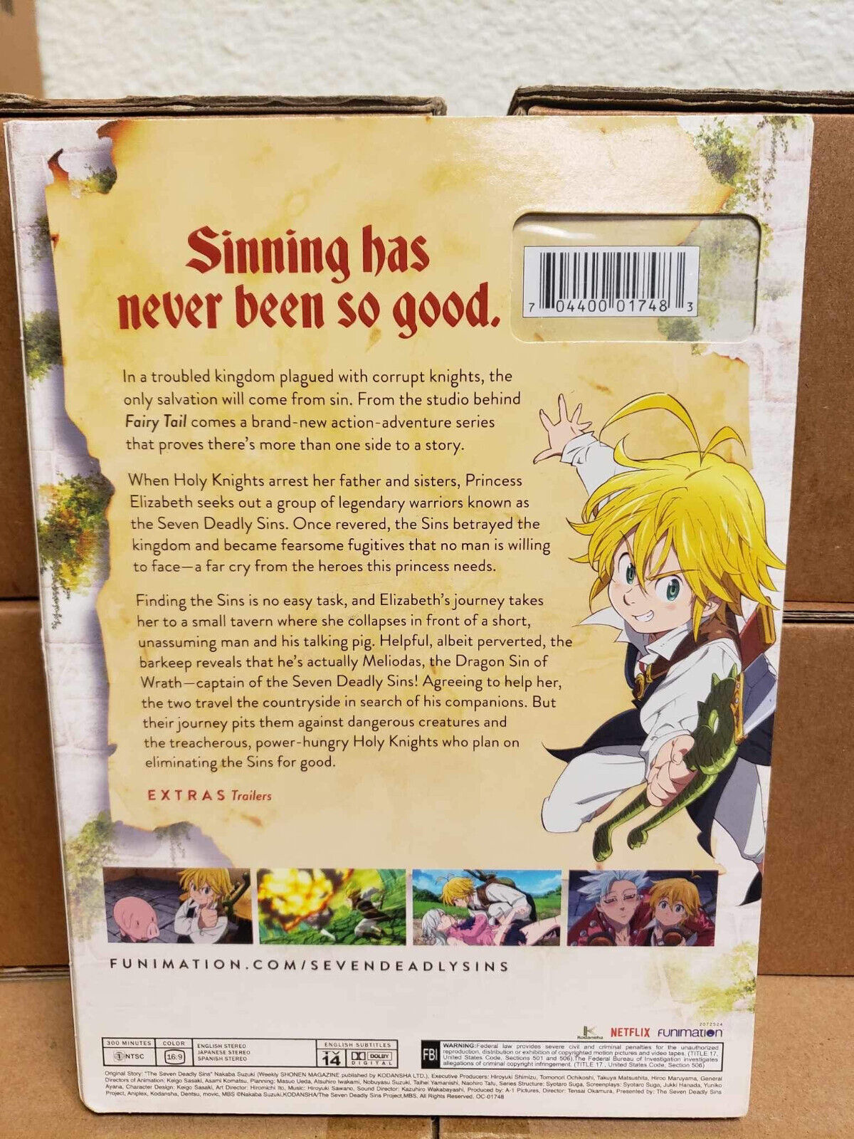 The Seven Deadly Sins Season One Part One DVD Anime NEW