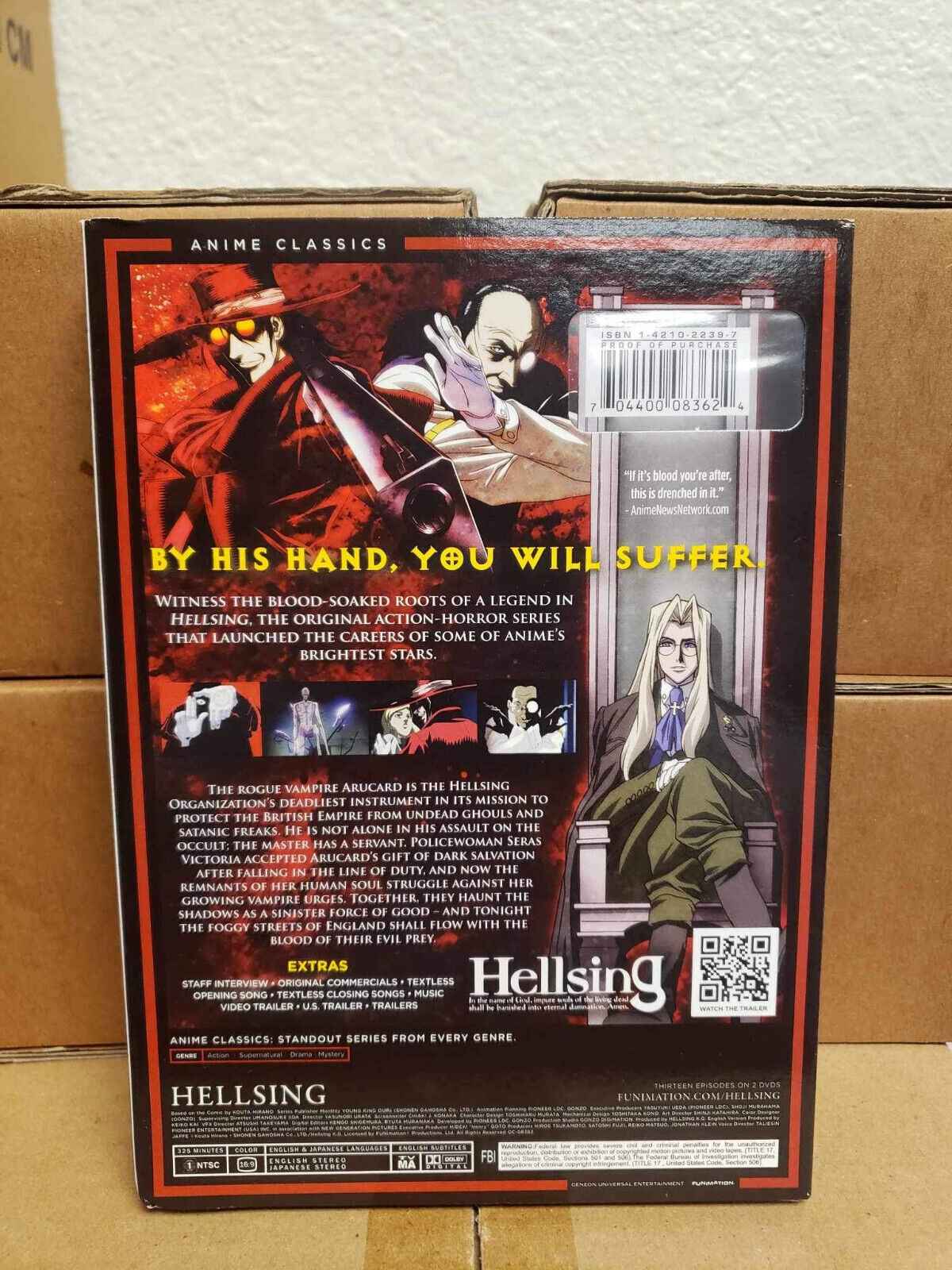 Hellsing Complete Series DVD Box Set Anime Classics New