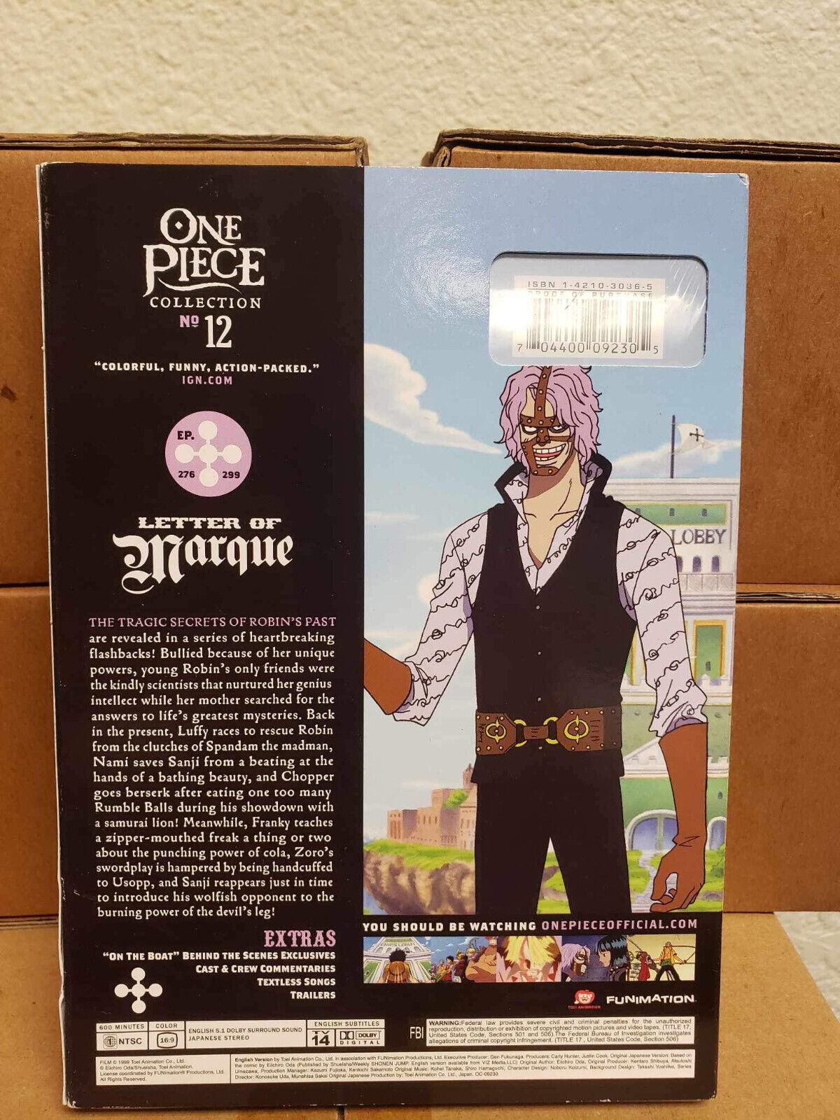 ONE PIECE COLLECTION 12 BRAND NEW SEALED R1 DVD SET FUNIMATION JAPANESE ANIME