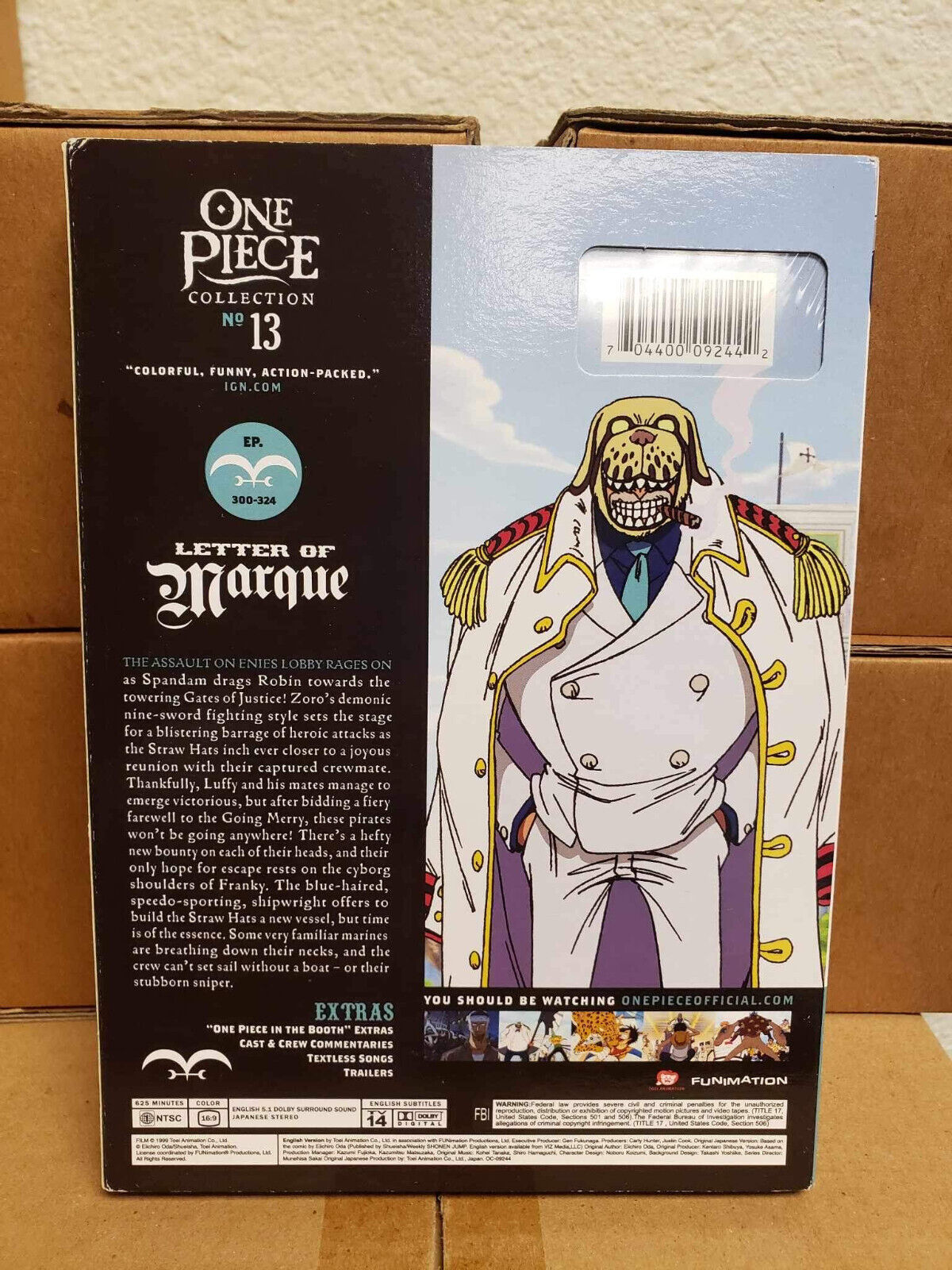 ONE PIECE COLLECTION 13 BRAND NEW SEALED R1 DVD SET FUNIMATION JAPANESE ANIME