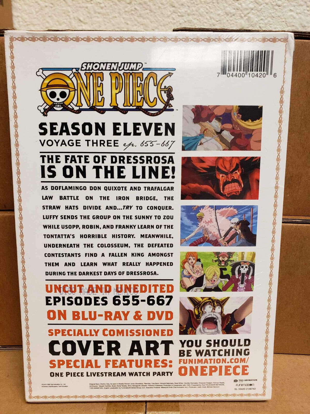 One Piece Season 11 Series Eleven Eleventh Voyage 3 New Blu-ray + DVD