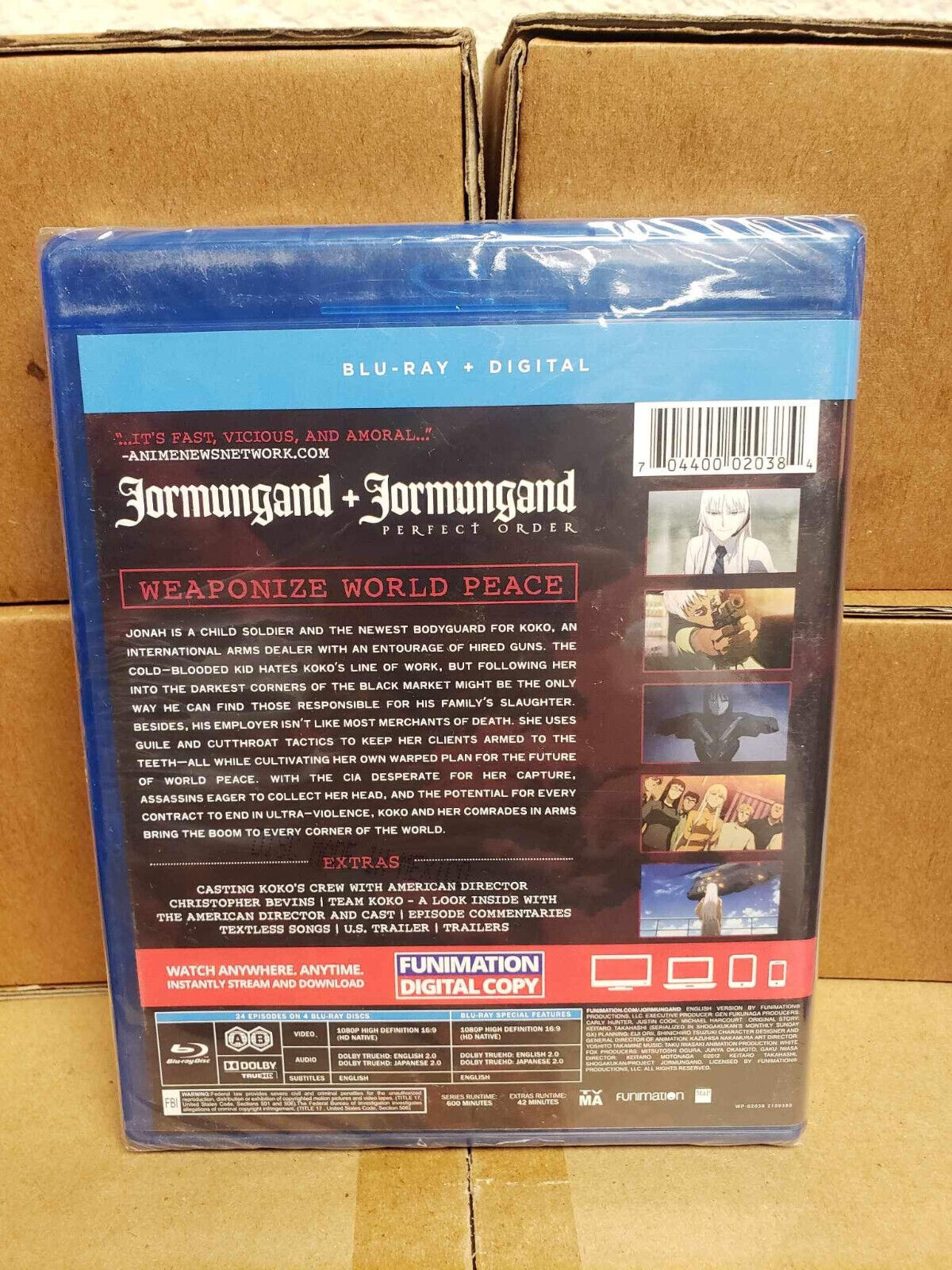 Jormungand + Jormungand Perfect Order - The Complete Series Blu-ray Anastasia