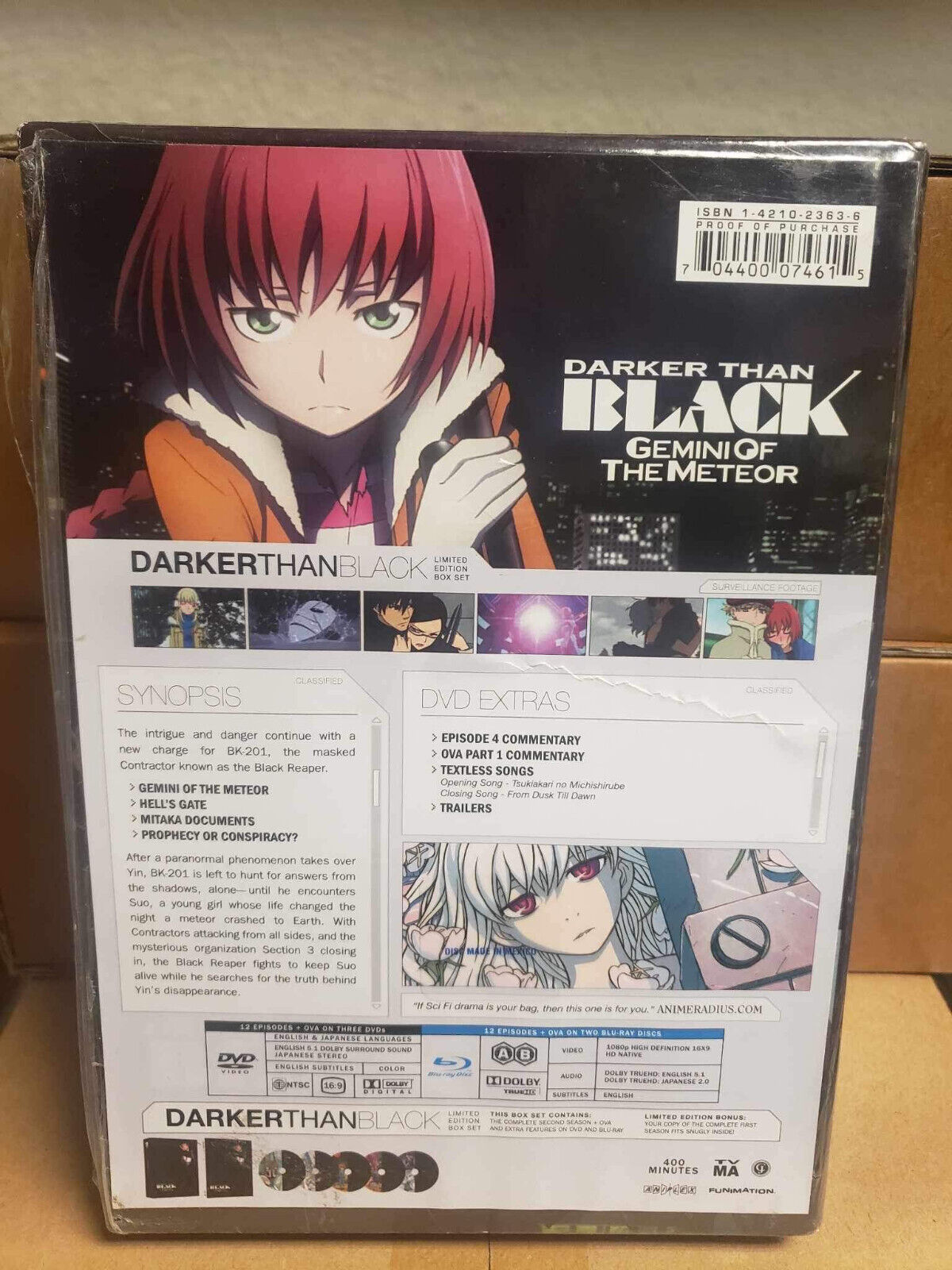 Darker Than Black: Gemini of the Meteor Limited Ed. (BD/DVD, 2011, 5-Disc Set)