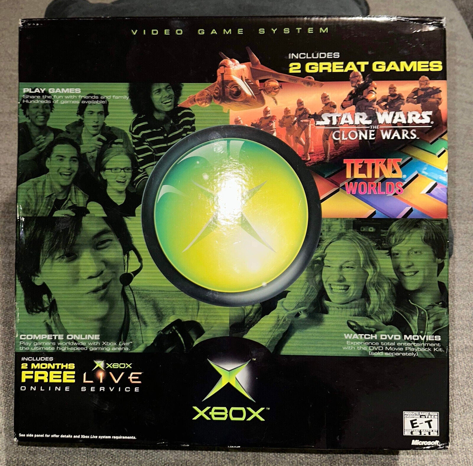 Original Xbox Console 2003 New Sealed In Box Rare Clone Wars/Tetris Ed.!