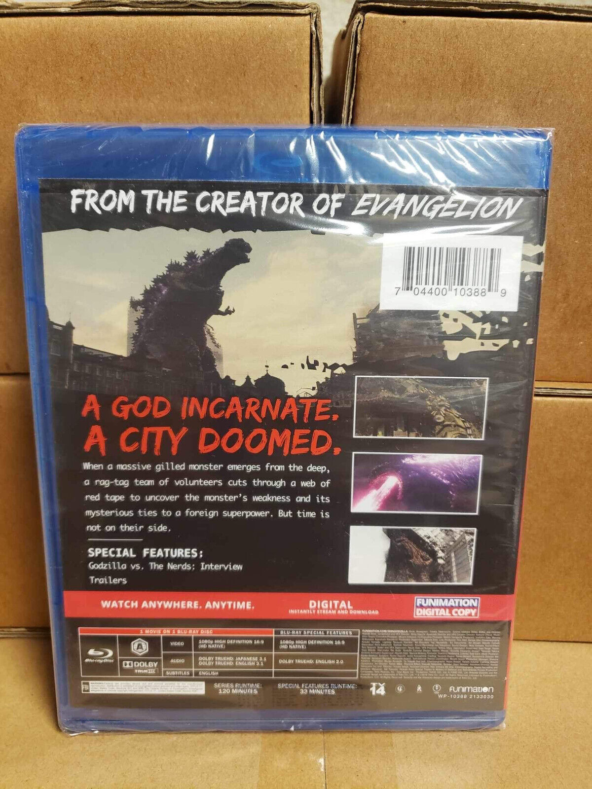 Shin Godzilla - Movie [Blu-ray + Digital] NEW! Funimation