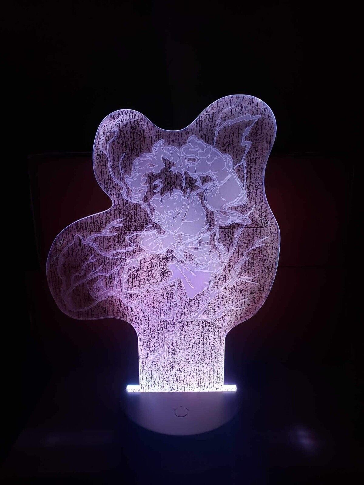 MHA Deku 6.5" My Hero Academia Custom Laser Engraved Acrylic 3D LED Night Lamp