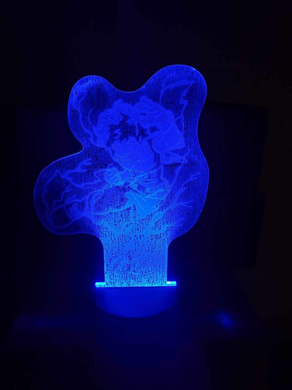 MHA Deku 6.5" My Hero Academia Custom Laser Engraved Acrylic 3D LED Night Lamp