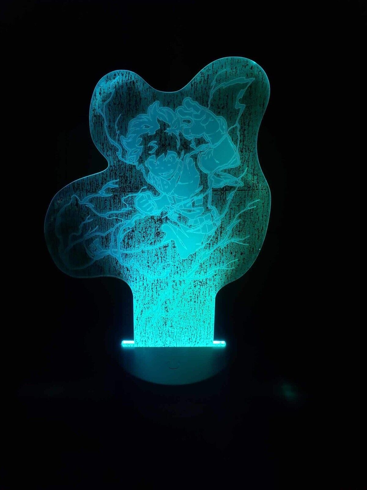 MHA Deku 6.5" My Hero Academia Custom Laser Engraved Acrylic 3D LED Night Lamp