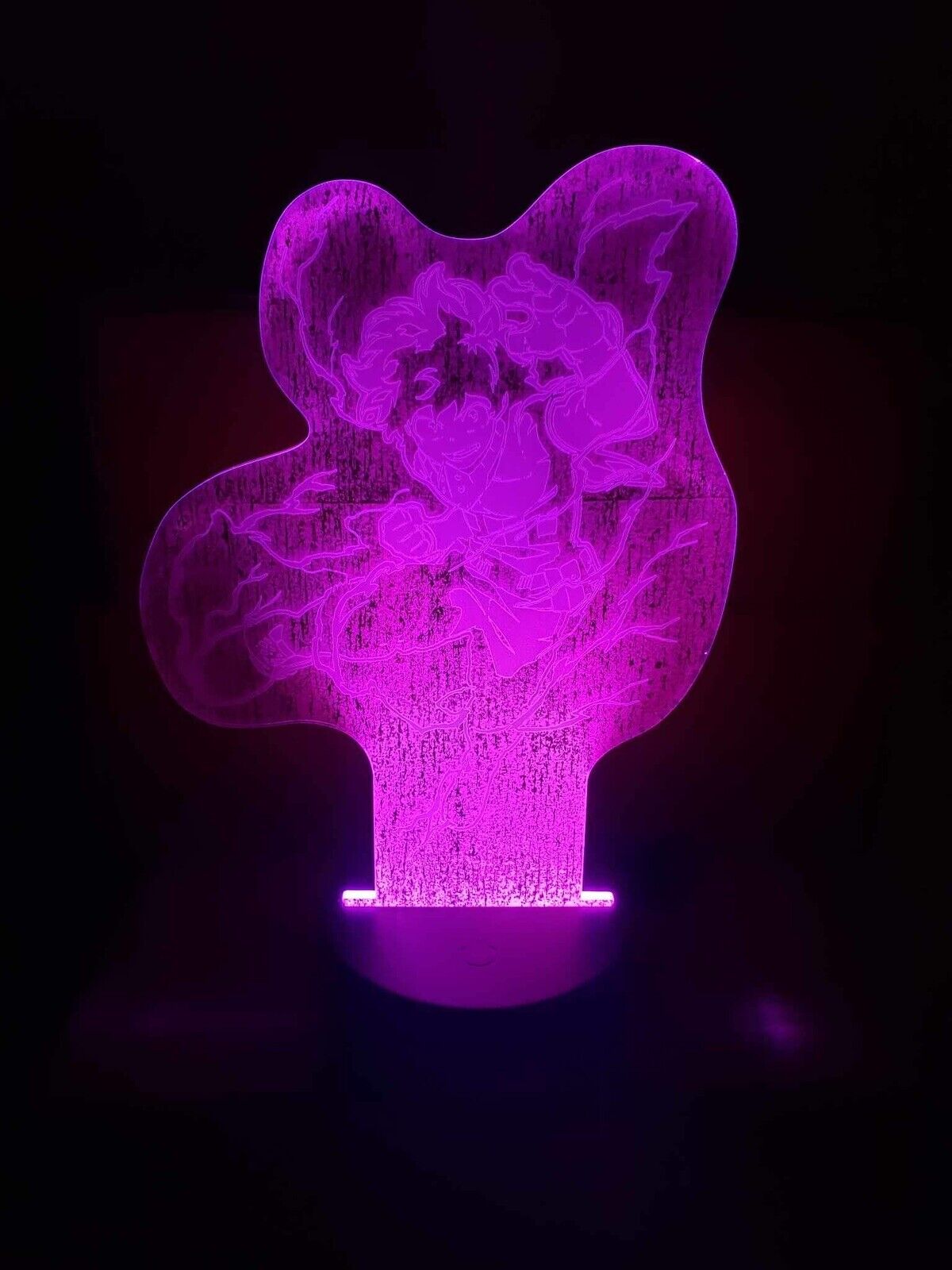 MHA Deku 6.5" My Hero Academia Custom Laser Engraved Acrylic 3D LED Night Lamp