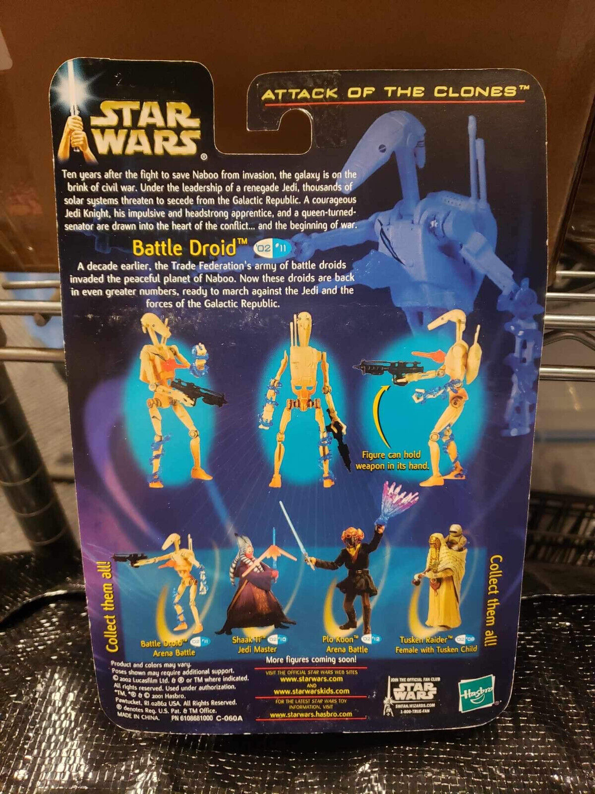 Star Wars Battle Droid Attack Of The Clones 2002 Action Figure