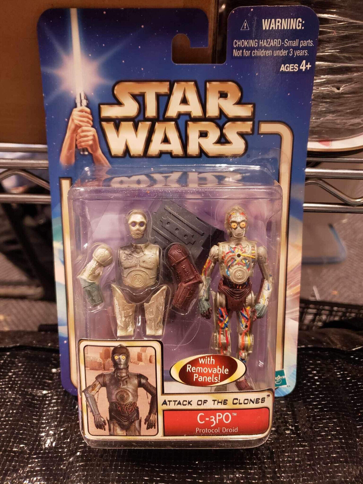 Star Wars Attack Of The Clones - C-3PO - Hasbro 2002 Sealed Action Figure