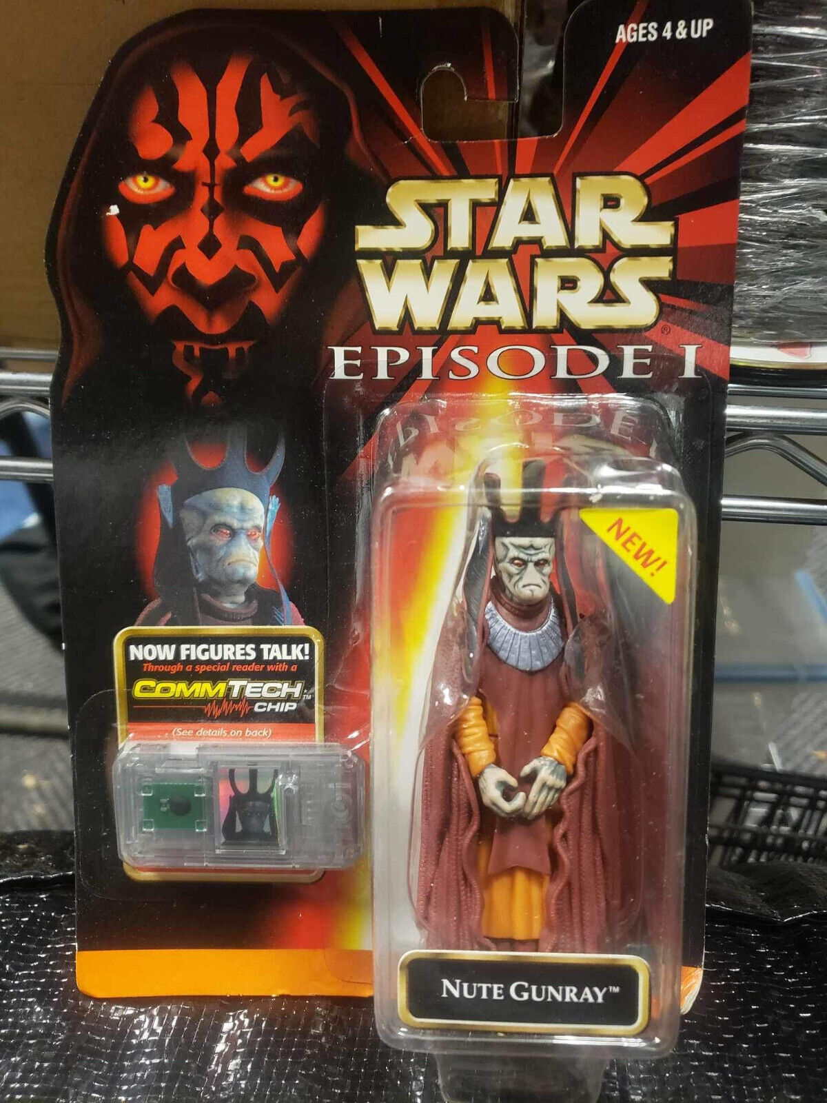 Hasbro Star Wars Nute Gunray Episode 1 CommTech Chip Action Figure