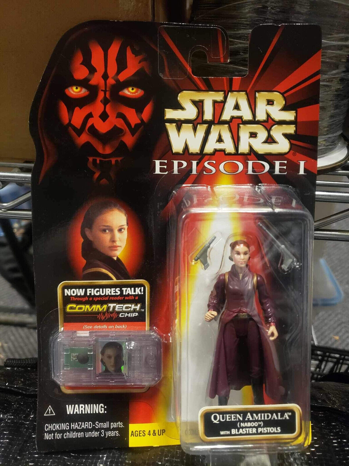 Star Wars QUEEN AMIDALA Naboo Action Figure Episode 1 CommTech Chip TPM Padme