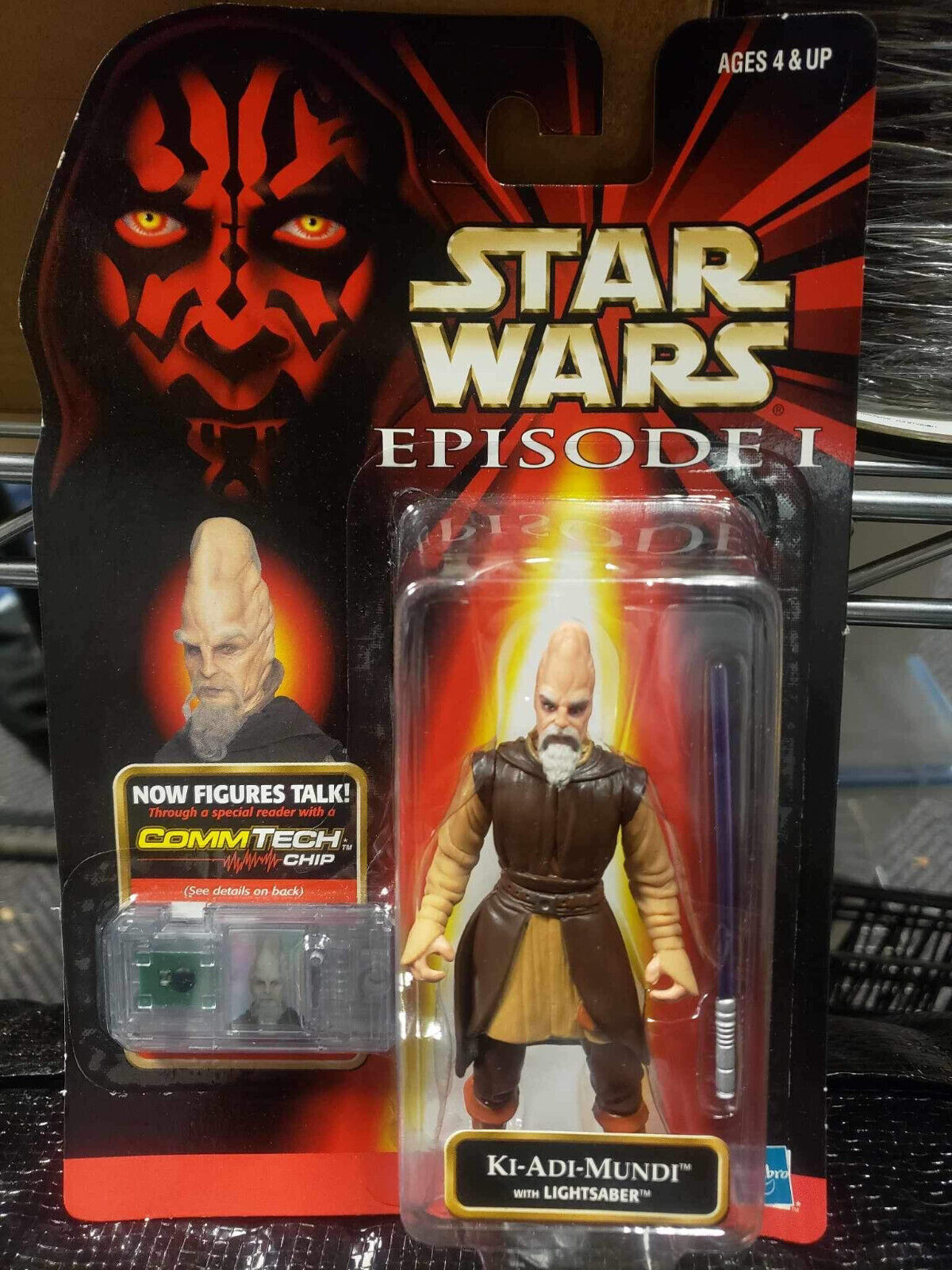 Star Wars Episode 1 Ki-Adi-Mundi Action Figure with CommTech Chip 1998 Hasbro