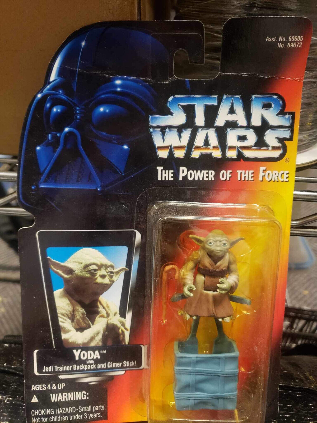 Star Wars Power of the Force Red Card Yoda Action Figure 1995 Kenner