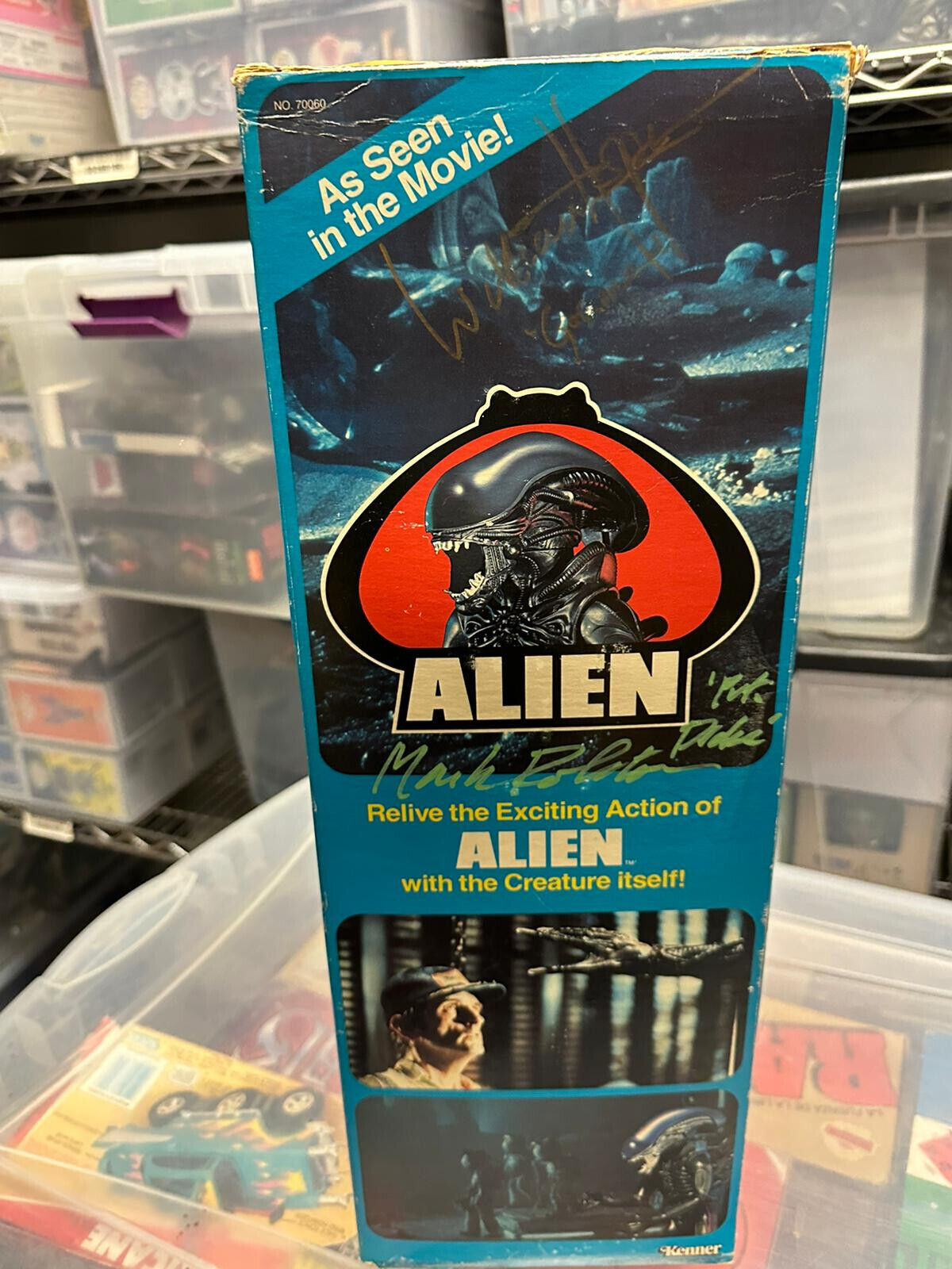 Vintage Kenner Alien Figure - Signed by Several  Original Cast Members