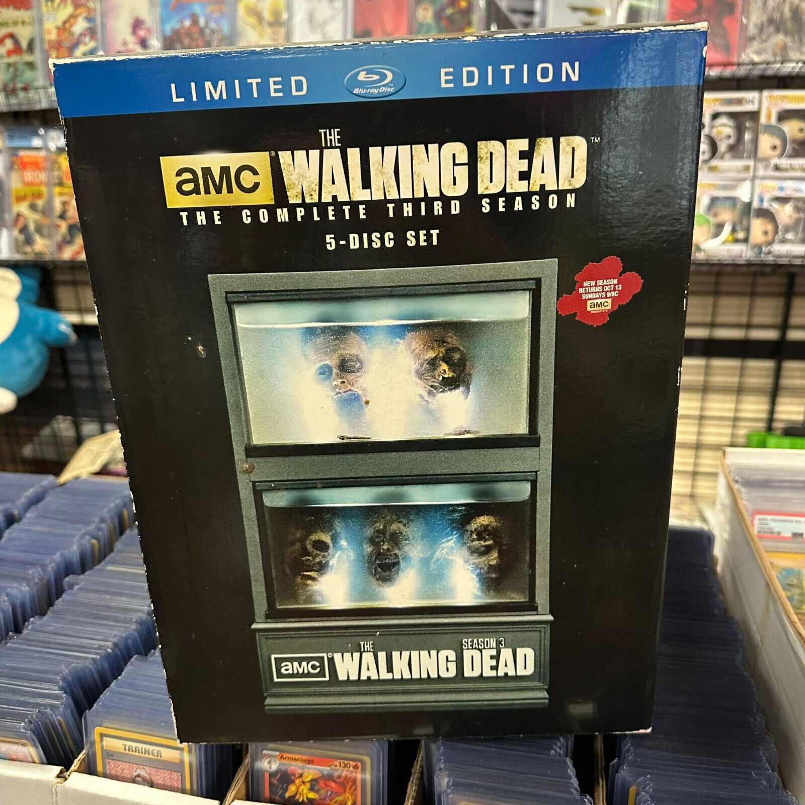 The Walking Dead: The Complete Third Season Limited Edition Blu Ray Set, NEW