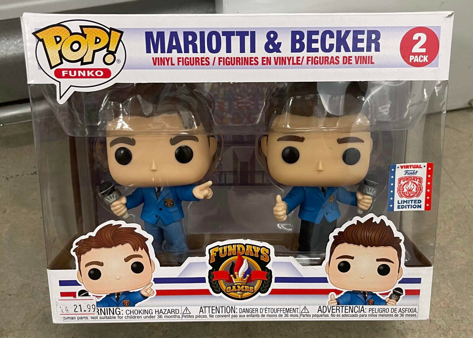 Mariotti & Becker (Sports Announcers) Virtual Fundays LE 2 Pack Funko Pop