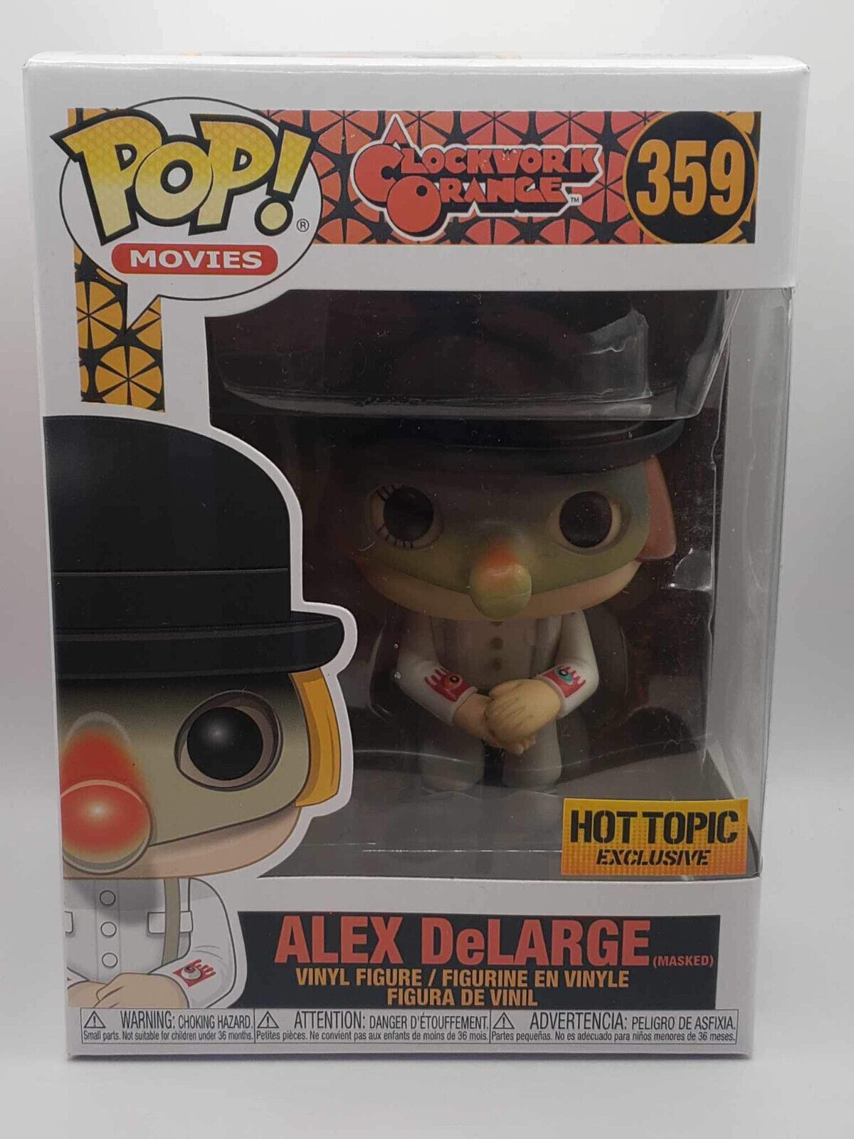 Funko Pop! A Clockwork Orange Alex DeLarge Masked Hot Topic Exclusive #359