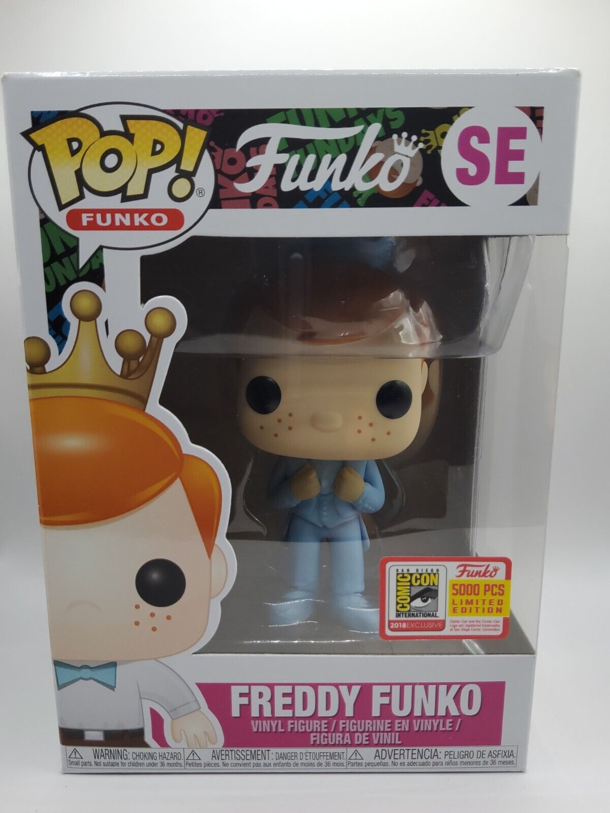 Funko Pop SE FREDDY FUNKO Blue Tuxedo (Dumb and Dumber) Vinyl Figure SDCC Excl