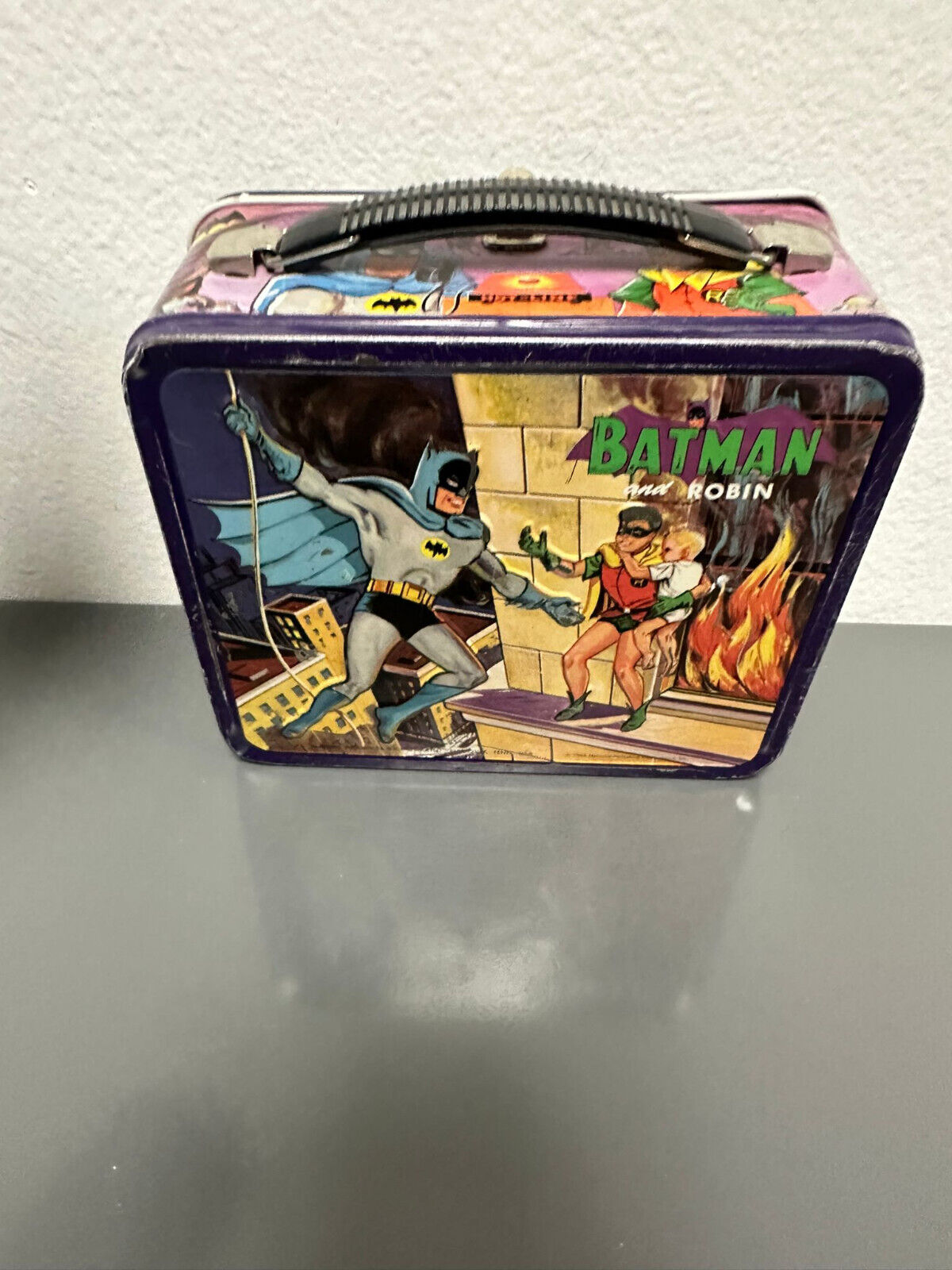 1966 Batman And Robin Vintage Metal Lunchbox