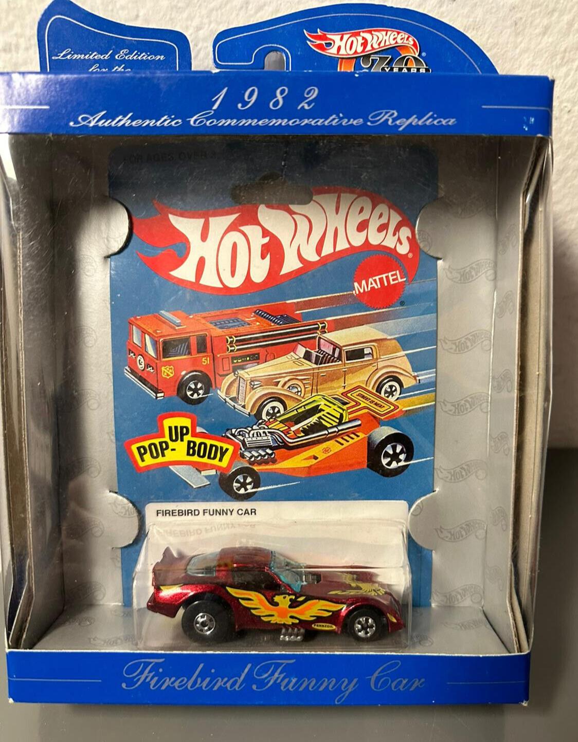 Hot Wheels 1982 Firebird Funny Car Diecast 1997 Authentic Replica Mattel